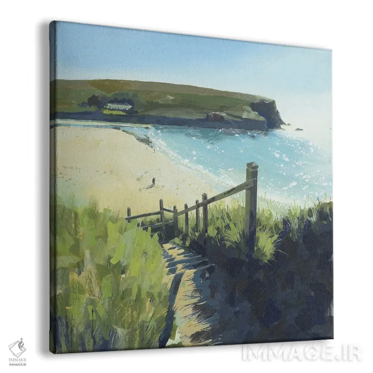 تابلو پلهها به ساحل، ماگان پورت اثر کلر هنلی - نمای پرسپکتیو محصول