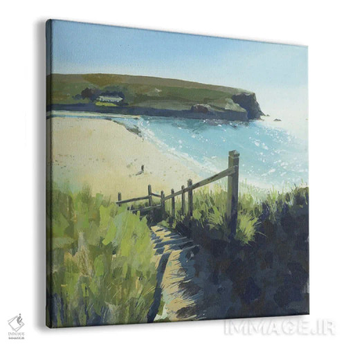 تابلو پلهها به ساحل، ماگان پورت اثر کلر هنلی - نمای پرسپکتیو محصول