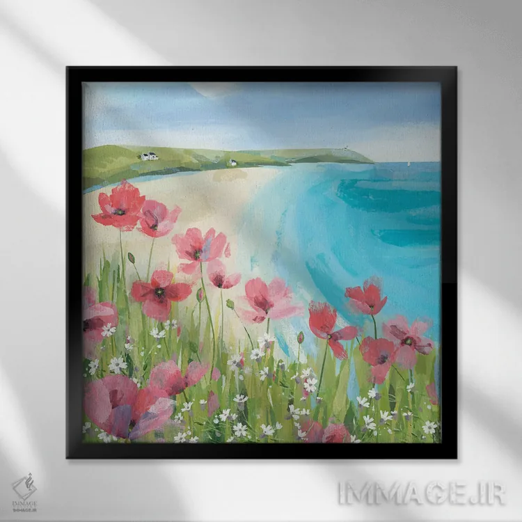تابلو منظره خلیج اثر کلر هنلی - نمای قابدار مشکی