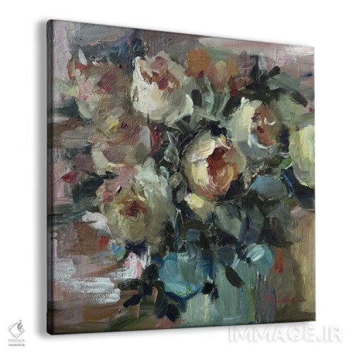 تابلو رزها در ماه ژوئن اثر مارینا هریهورنکو - نمای پرسپکتیو محصول