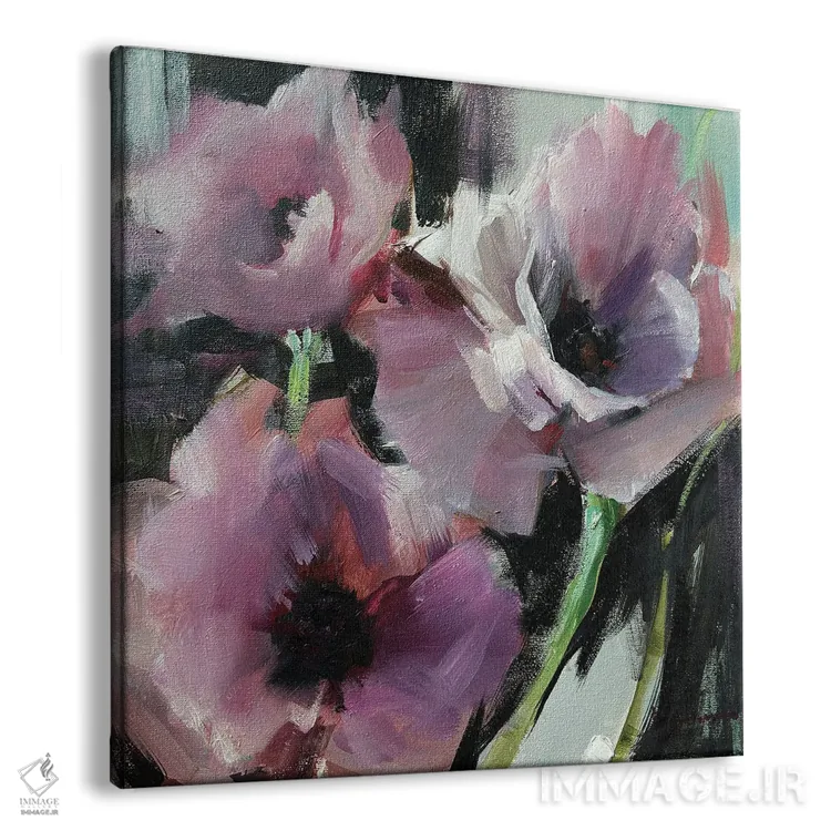 تابلو سه گل صدتومانی اثر مارینا هریهورنکو - نمای پرسپکتیو محصول