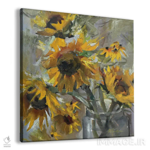 تابلو آفتابگردانهای اوکراینی اثر مارینا هریهورنکو - نمای پرسپکتیو محصول