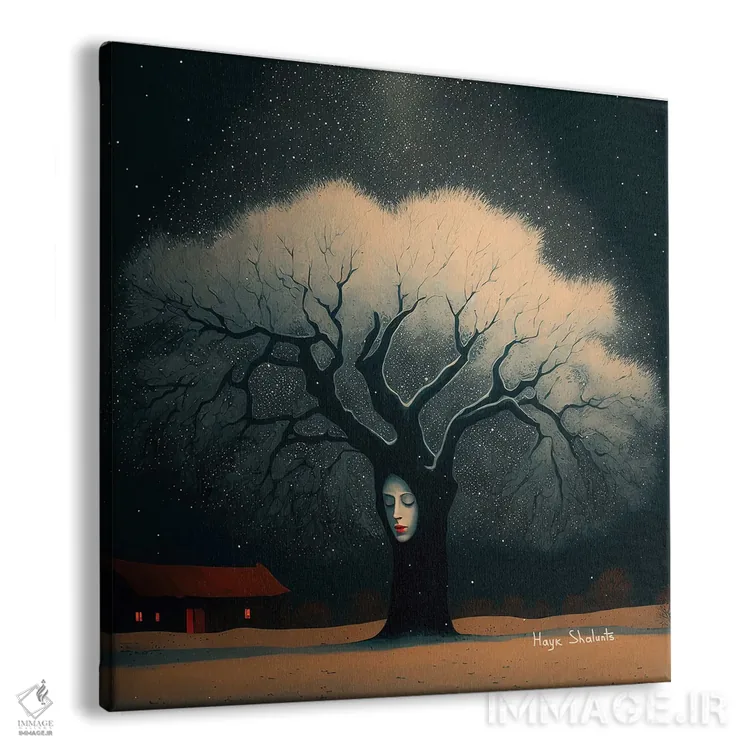 تابلو آیین شب زمستانی اثر هایک شالانتس - نمای پرسپکتیو محصول