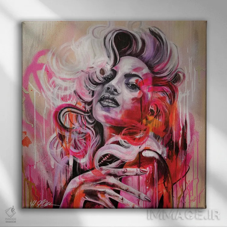 تابلو انتشار اثر هیلی موریس - نمای روبهرو روی دیوار