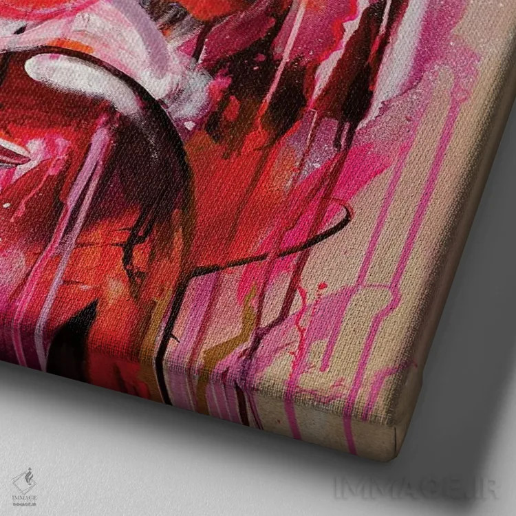 تابلو انتشار اثر هیلی موریس - نمای نزدیک بافت بوم