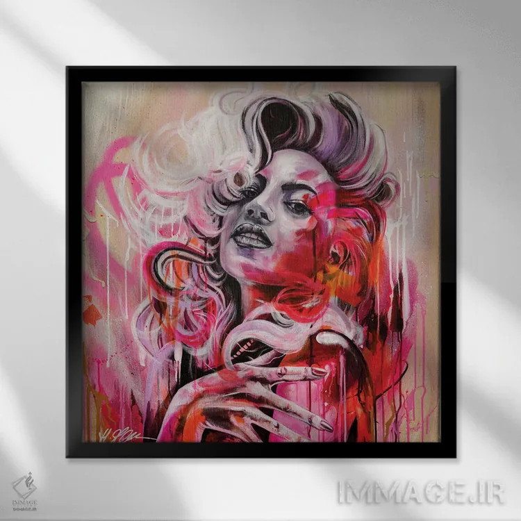 تابلو انتشار اثر هیلی موریس - نمای قابدار مشکی