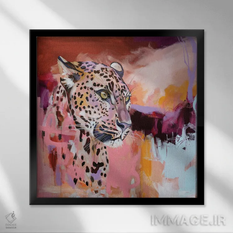 تابلو در پناهگاه خودم هستم اثر هیلی موریس - نمای قابدار مشکی