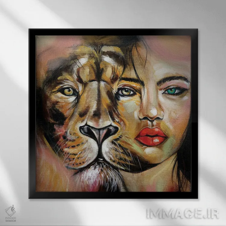 تابلو آرلیا (نام خاص) اثر هیلی موریس - نمای قابدار مشکی