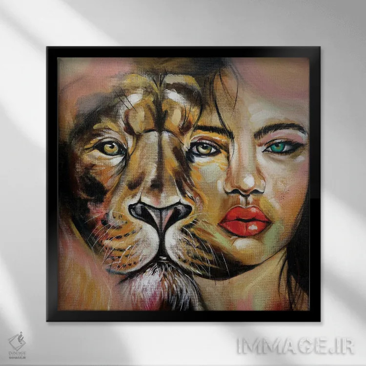 تابلو آرلیا (نام خاص) اثر هیلی موریس - نمای قابدار مشکی