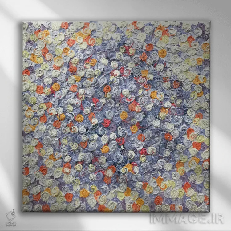 تابلو سری رز ۲-۰۴۴ (گلها در زندگی) اثر جونگ-هیون پارک - نمای روبهرو روی دیوار