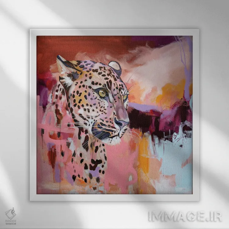 تابلو در پناهگاه خودم هستم اثر هیلی موریس - نمای قابدار سفید