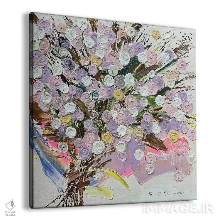 تابلو رز در زندگی - مشتی گل وحشی اثر جونگ-هیون پارک - نمای پرسپکتیو محصول