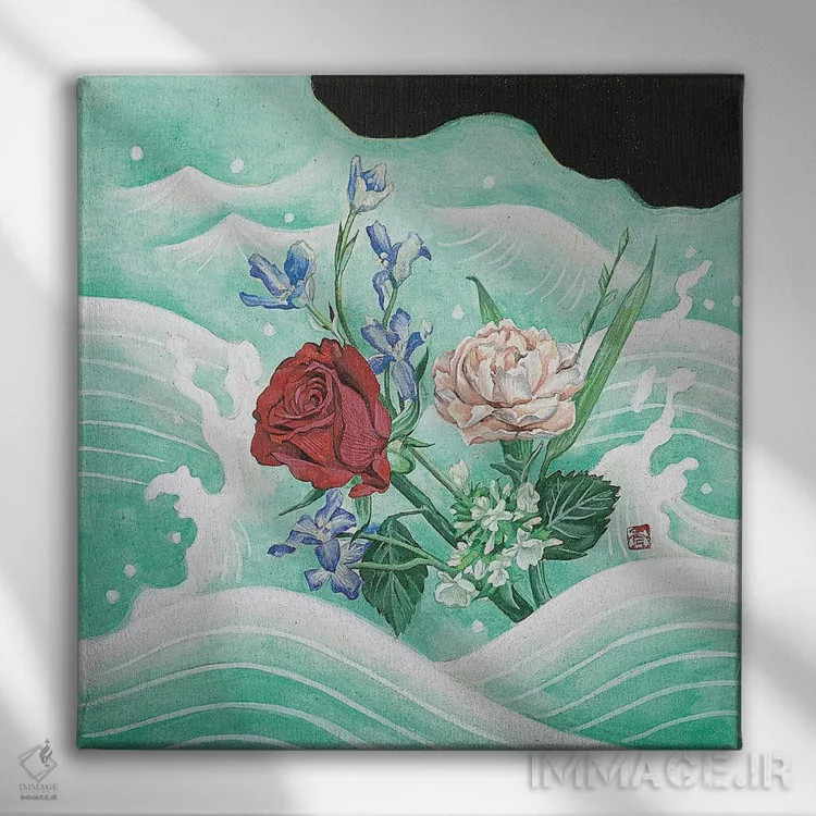 تابلو آن زمان اشتباه، حالا درست اثر هایسو هان - نمای روبهرو روی دیوار