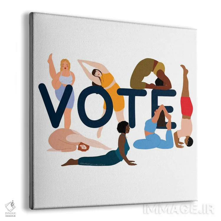 تابلو رأی بده اثر هارمونی ویلو - نمای پرسپکتیو محصول