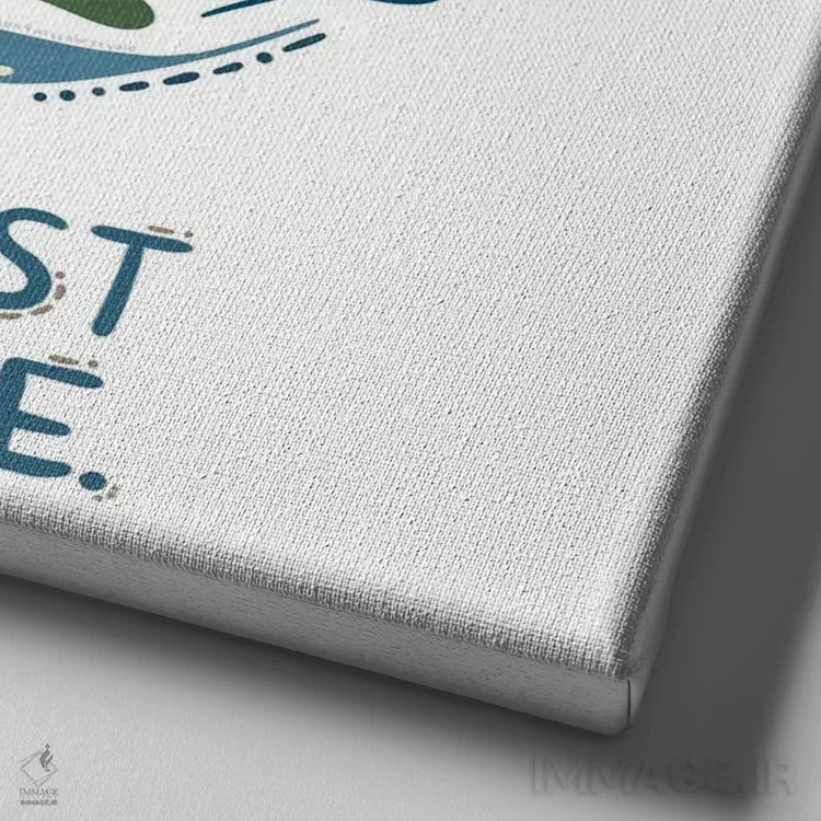 تابلو Live,فقط وجود نداشته باش، زندگی کن اثر هارمونی ویلو - نمای نزدیک بافت بوم