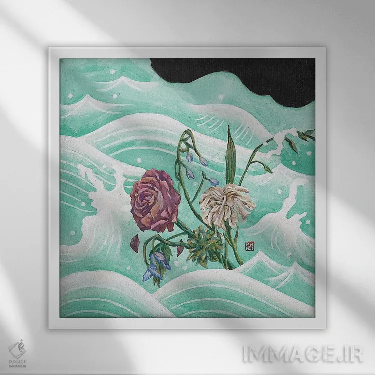 تابلو Right Now IV,اشتباه گذشته، اکنون درست چهارم اثر هایسو هان - نمای قابدار سفید