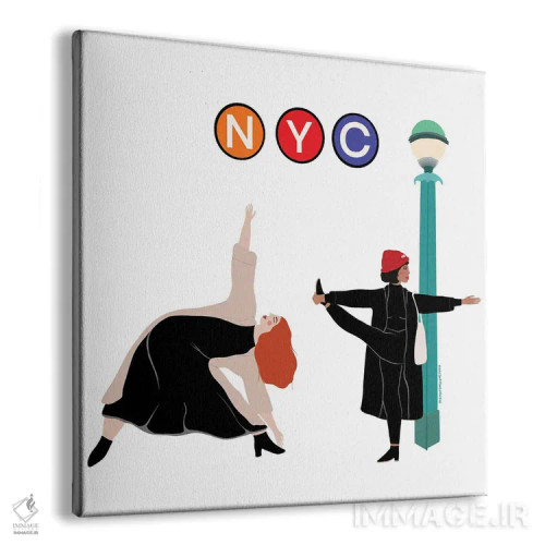 تابلو یوگیهای نیویورک (ورزشکاران یوگا نیویورک) اثر هارمونی ویلو - نمای پرسپکتیو محصول