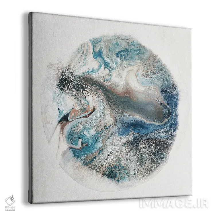 تابلو کیهان آبی یک اثر هیزل جی - نمای پرسپکتیو محصول