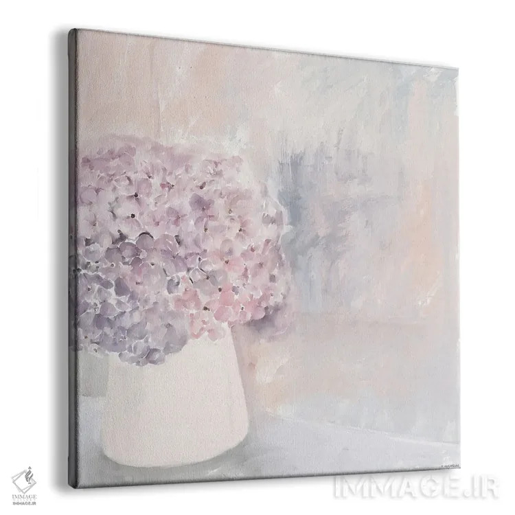 تابلو گلهای هورتانسیا اثر هیلی میشل - نمای پرسپکتیو محصول