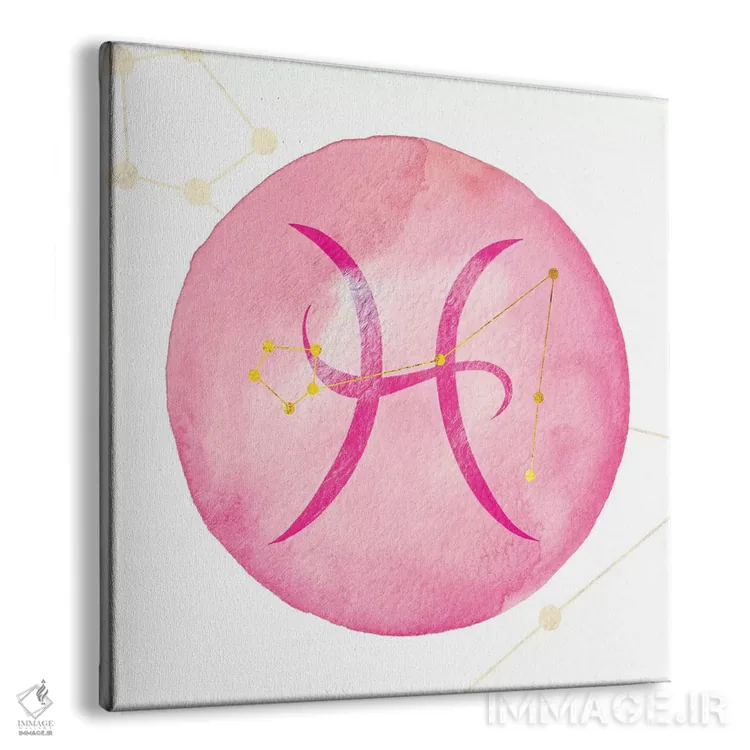 تابلو درخشش حوت همراه با صورت فلکی اثر فایو بای فایو کالکتیو - نمای پرسپکتیو محصول