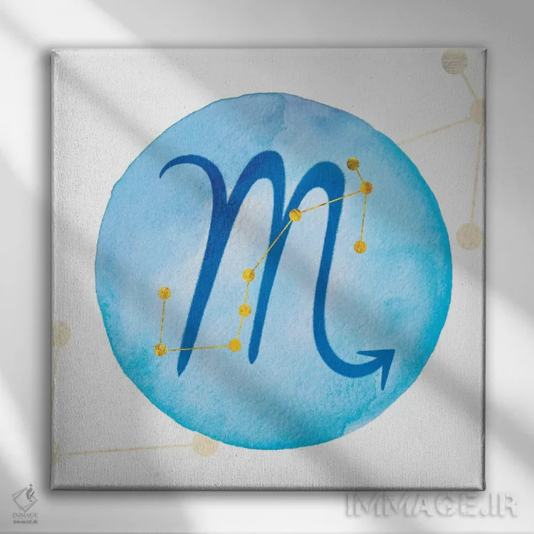 تابلو درخشش عقرب همراه با صورت فلکی اثر فایو بای فایو کالکتیو - نمای روبهرو روی دیوار