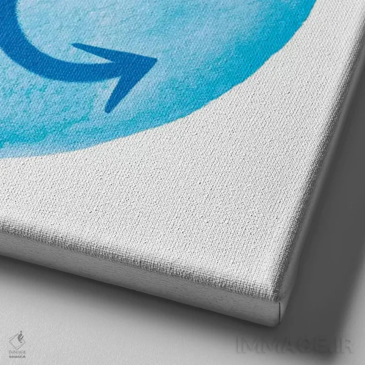 تابلو درخشش عقرب همراه با صورت فلکی اثر فایو بای فایو کالکتیو - نمای نزدیک بافت بوم