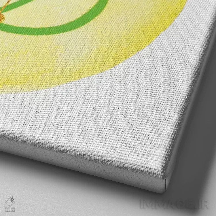 تابلو درخشش سنبله همراه با صورت فلکی اثر فایو بای فایو کالکتیو - نمای نزدیک بافت بوم