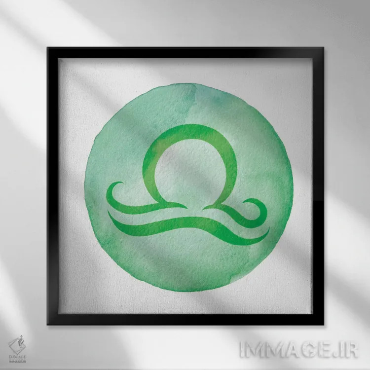 تابلو درخشش میزان اثر فایو بای فایو کالکتیو - نمای قابدار مشکی