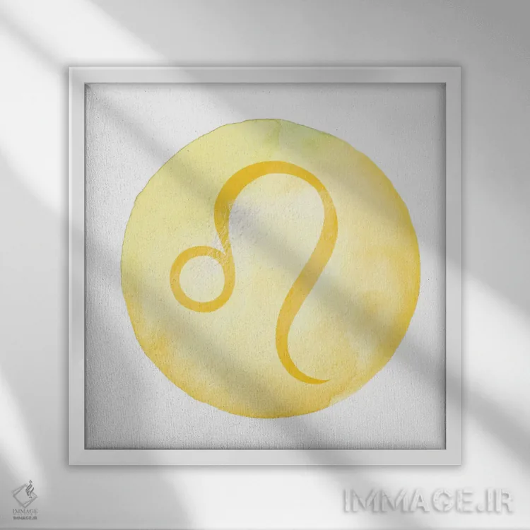 تابلو درخشش اسد اثر فایو بای فایو کالکتیو - نمای قابدار سفید