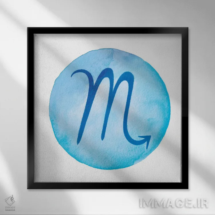 تابلو درخشش عقرب اثر فایو بای فایو کالکتیو - نمای قابدار مشکی