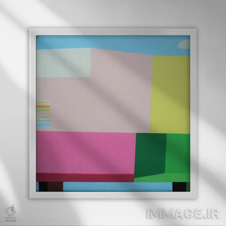 تابلو خانه ساحلی هرموسا اثر ایوا باکلانه - نمای قابدار سفید