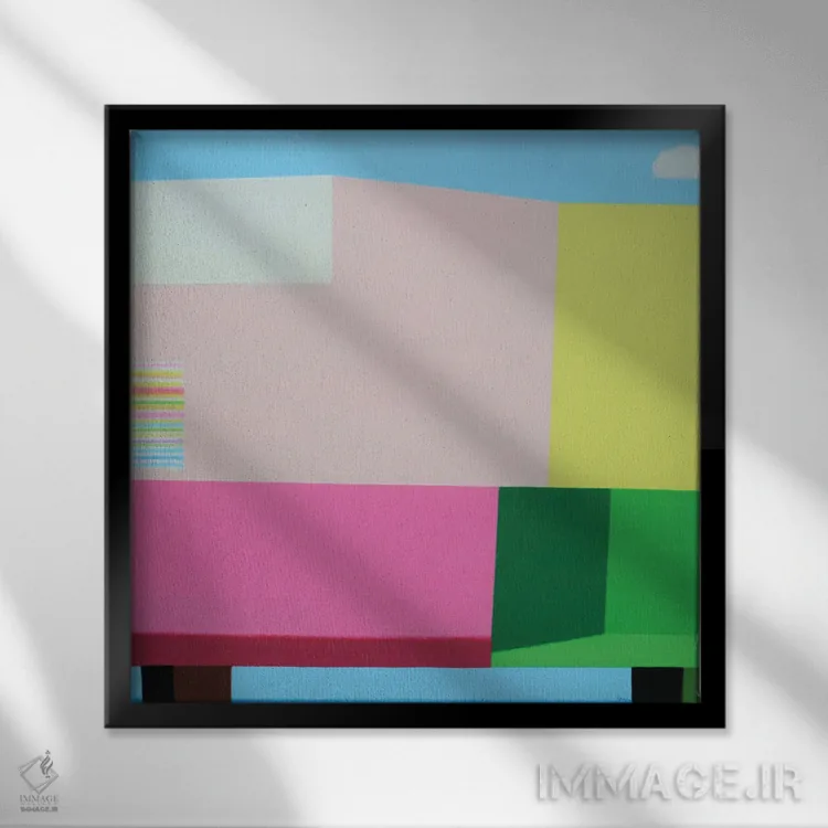 تابلو خانه ساحلی هرموسا اثر ایوا باکلانه - نمای قابدار مشکی