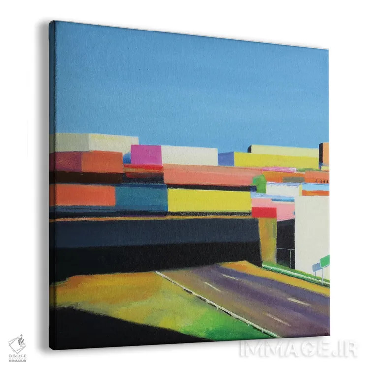 تابلو شهر اثر ایوا باکلانه - نمای پرسپکتیو محصول