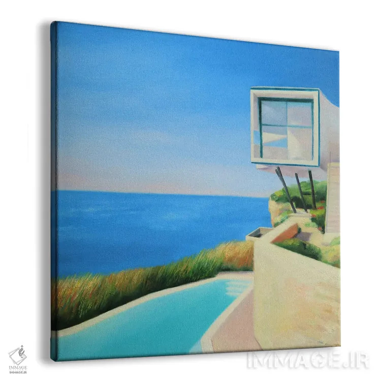 تابلو خانه کنار ساحل اثر ایوا باکلانه - نمای پرسپکتیو محصول