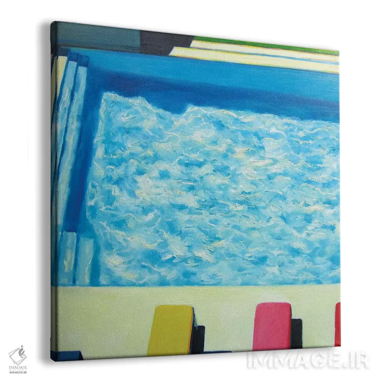 تابلو صبح کنار استخر اثر ایوا باکلانه - نمای پرسپکتیو محصول