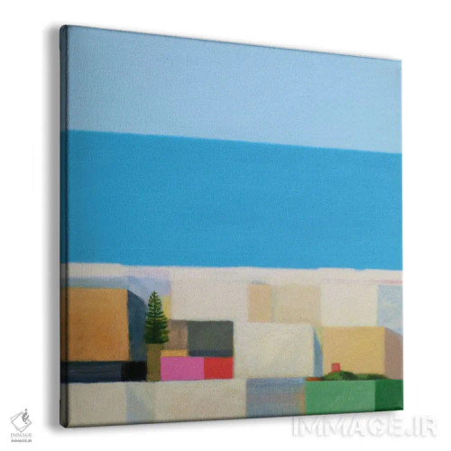 تابلو شهر ساحلی، اکتبر اثر ایوا باکلانه - نمای پرسپکتیو محصول