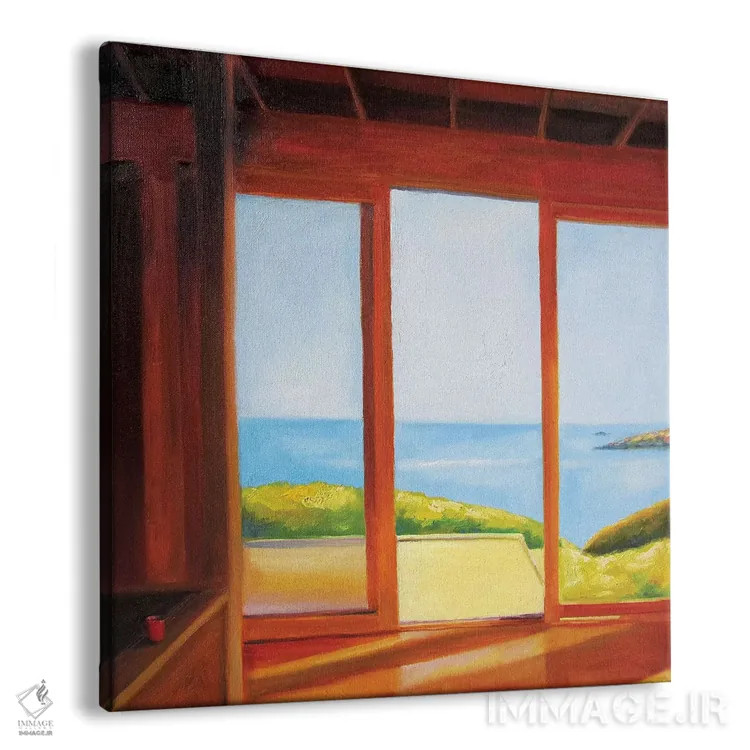 تابلو خانه تعطیلات (صبح بخیر) اثر ایوا باکلانه - نمای پرسپکتیو محصول