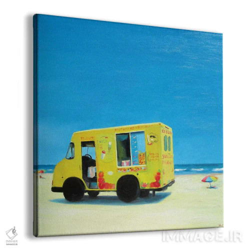 تابلو وانت بستنیفروشی اثر ایوا باکلانه - نمای پرسپکتیو محصول