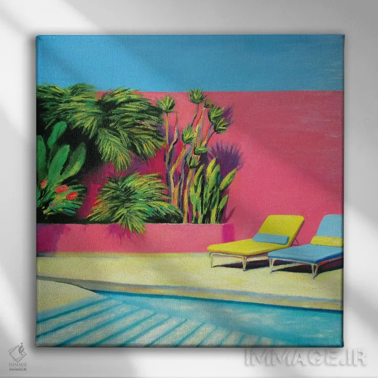 تابلو ۱۲ ظهر اثر ایوا باکلانه - نمای روبهرو روی دیوار