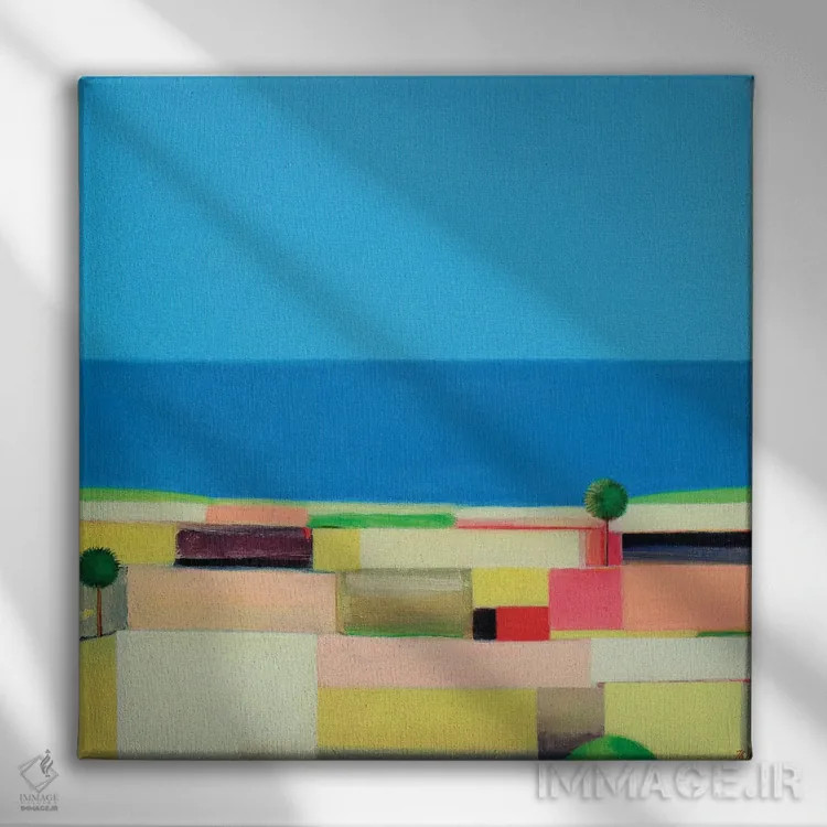 تابلو اوایل بهار اثر ایوا باکلانه - نمای روبهرو روی دیوار