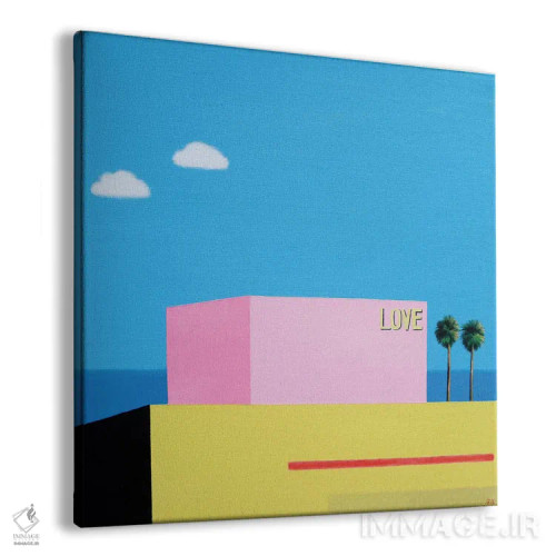 تابلو عشق در سانتا مونیکا اثر ایوا باکلانه - نمای پرسپکتیو محصول