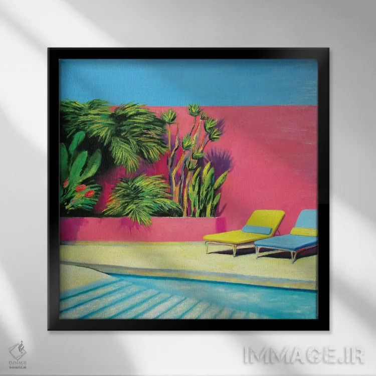 تابلو ۱۲ ظهر اثر ایوا باکلانه - نمای قابدار مشکی