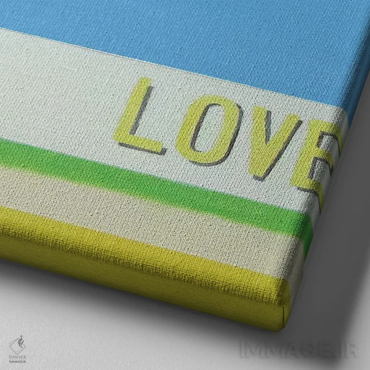 تابلو عشق در شهر اثر ایوا باکلانه - نمای نزدیک بافت بوم