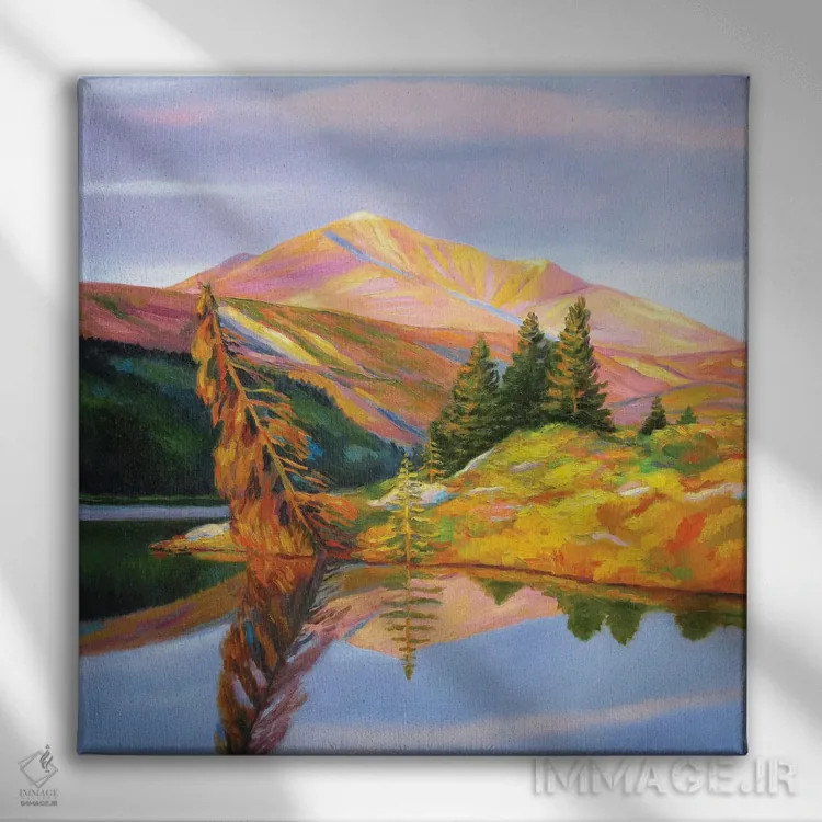 تابلو بازتاب اثر ایوا باکلانه - نمای روبهرو روی دیوار