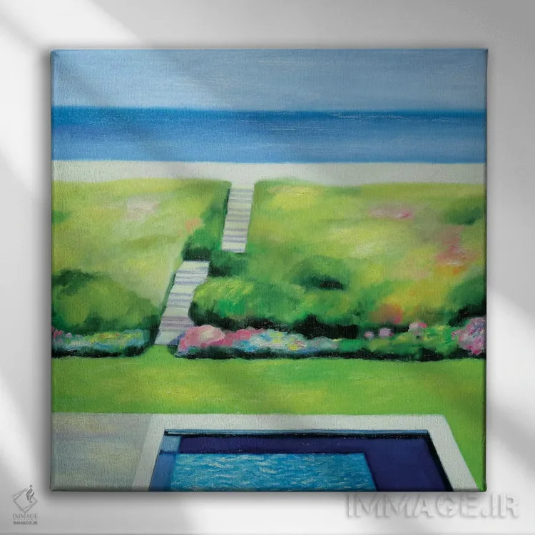 تابلو اوت اثر ایوا باکلانه - نمای روبهرو روی دیوار