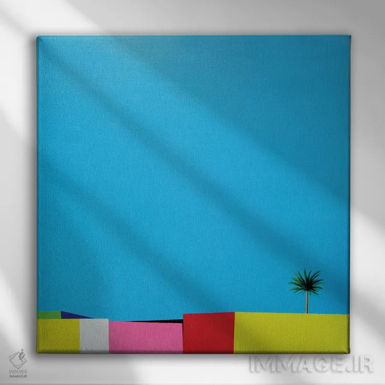 تابلو بهار در شهر اثر ایوا باکلانه - نمای روبهرو روی دیوار