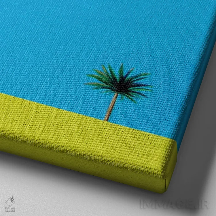 تابلو بهار در شهر اثر ایوا باکلانه - نمای نزدیک بافت بوم