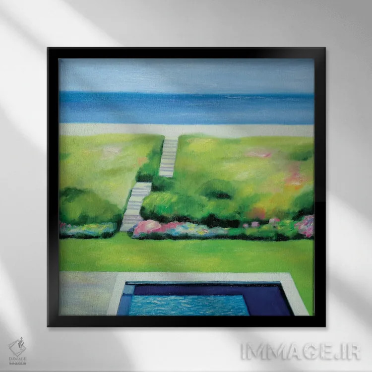 تابلو اوت اثر ایوا باکلانه - نمای قابدار مشکی