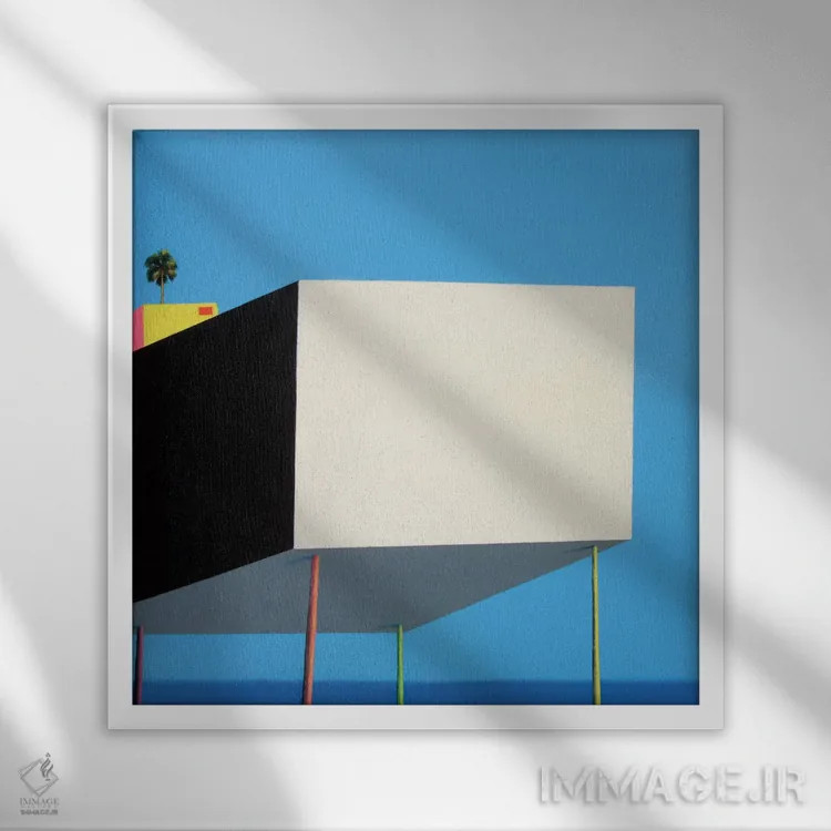 تابلو خانه ریو (برزیل) اثر ایوا باکلانه - نمای قابدار سفید