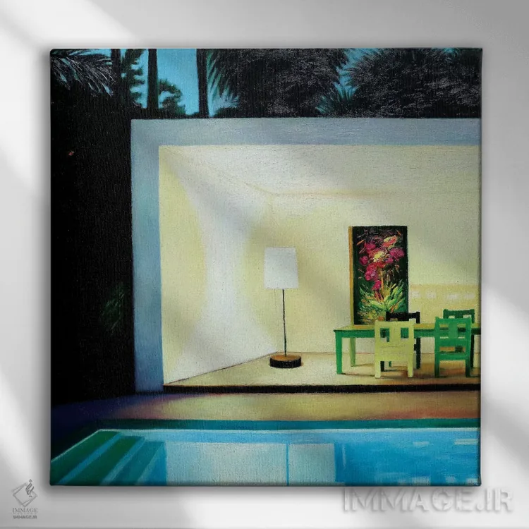 تابلو عصر تابستان اثر ایوا باکلانه - نمای روبهرو روی دیوار